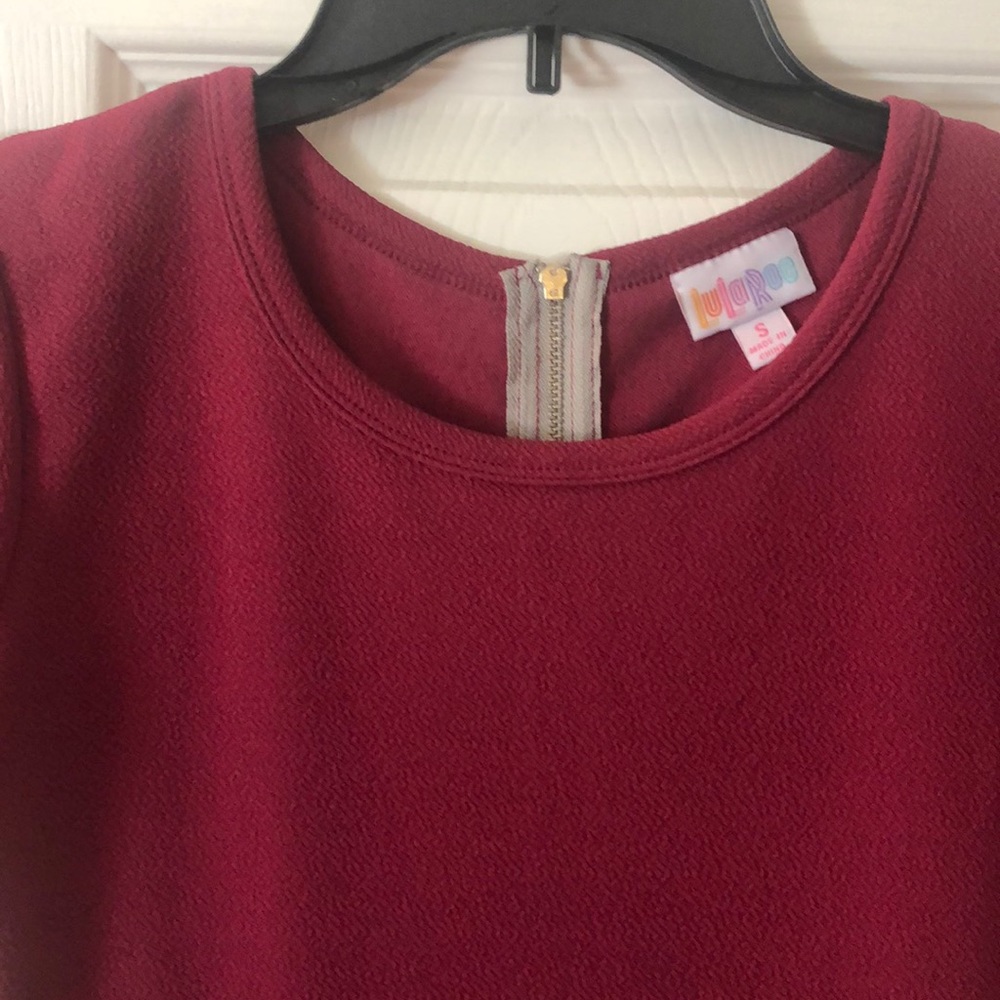 Lularoe Amelia merlot color